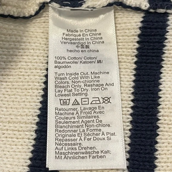 J.Crew New relaxed Emilie sweater lady jacket in stripe - Picture 8 of 8